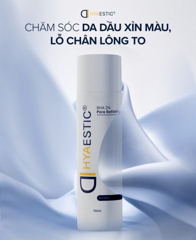 Toner hỗ trợ trị mụn làm sạch bã nhờn Hyaestic BHA 2% Pore Refining