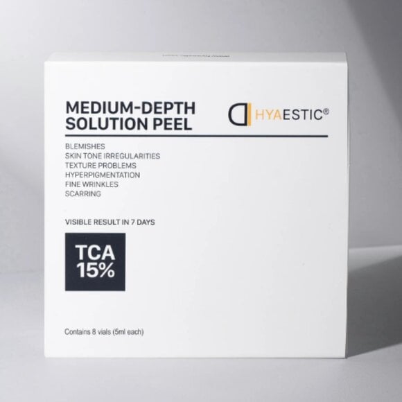 Bộ peel sinh học tái tạo da tác động sâu Hyaestic Medium-Depth Solution Peel TCA 15%