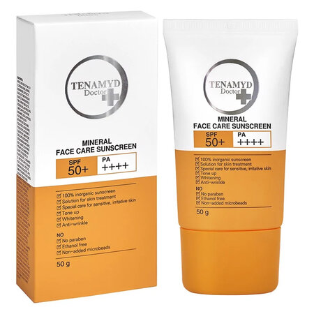 Kem chống nắng vật lý SPF50+/PA++++ TENAMYD DOCTOR MINERAL FACE CARE SUNSCREEN SPF50+/PA++++