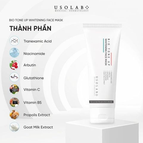Kem ủ trắng mặt BIO TONE UP WHITENING FACE MASK 250ml