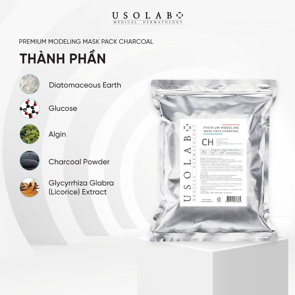 Mặt nạ bột Premium modeling mask pack charcoal
