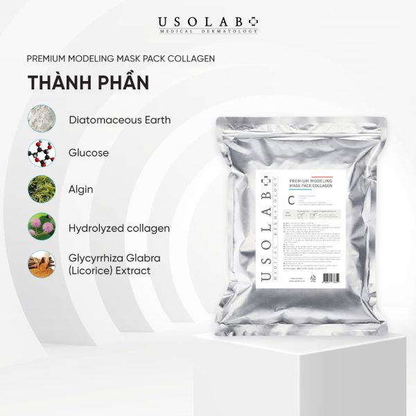 Mặt nạ bột Premium modeling mask pack collagen