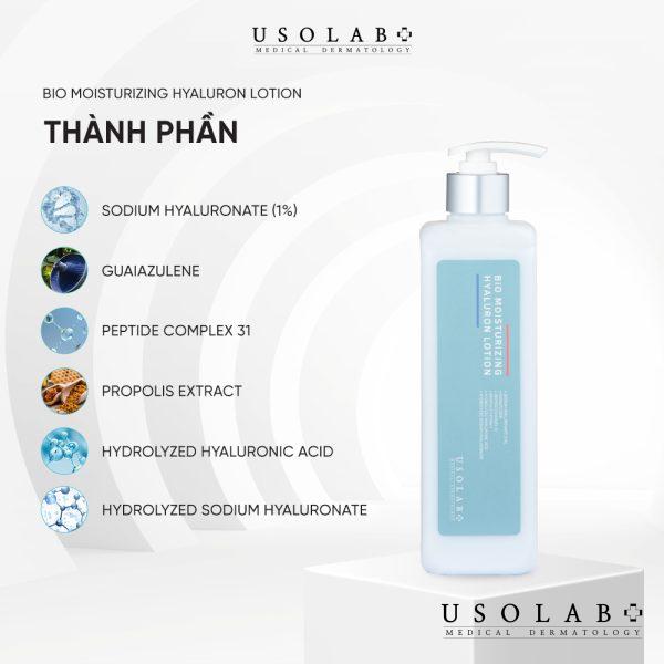 Usolab Bio Moisturizing Hyaluron Lotion cấp nước cho da