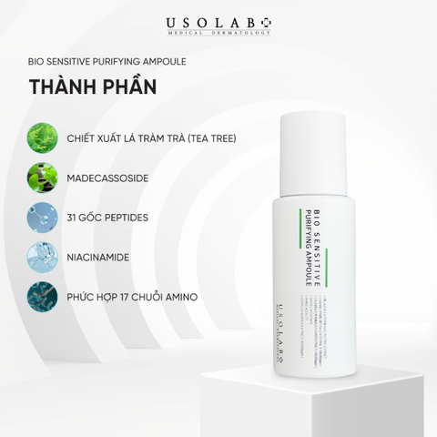 Tinh chất giảm dầu mụn Usolab BIO SENSITIVE PURIFYING AMPOULE 50ml
