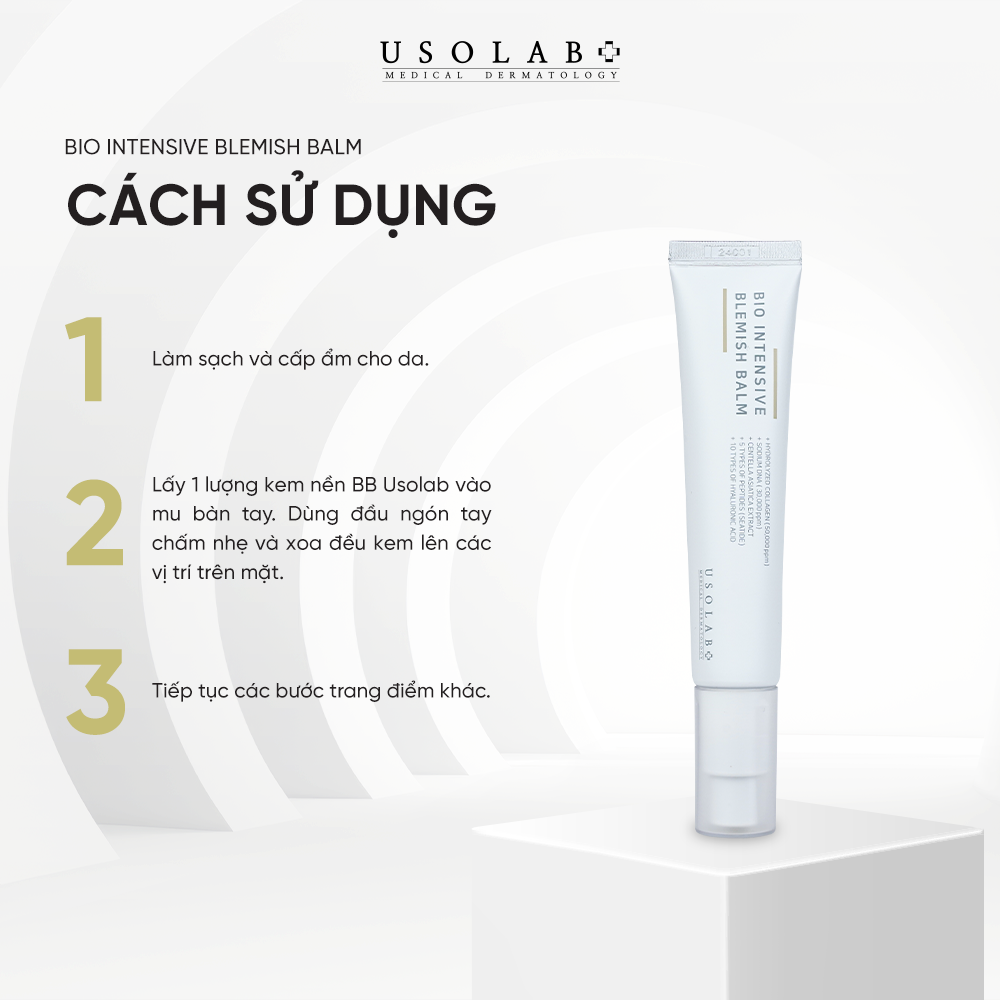 Kem nền Usolab Bio Intensive Blemish Balm che khuyết điểm chống UV