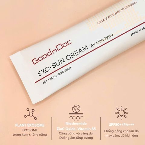 Kem Chống Nắng Exosome GoodnDoc Sun-Exo SPF50+/PA+++ 50ml