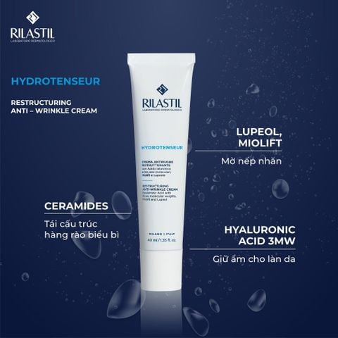 KEM CẤP ẨM CHỐNG LÃO HÓA RILASTIL HYDROTENSEUR RESTRUCTURING ANTI-WRINKLE CREAM 40ML