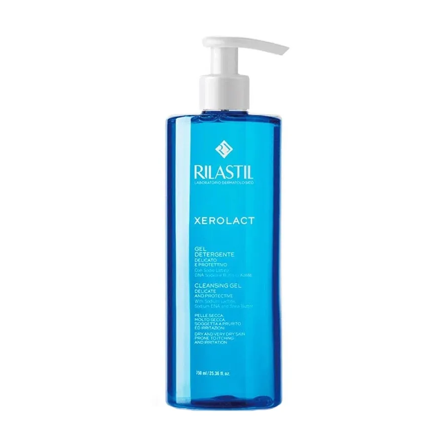 GEL RỬA MẶT, TẮM TOÀN THÂN – RILASTIL XEROLACT CLEANSING GEL 750ML