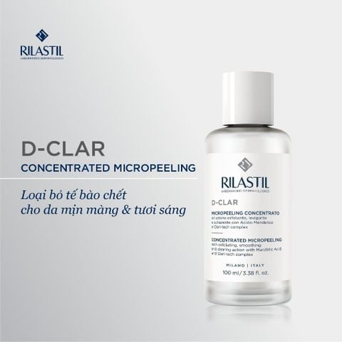 DUNG DỊCH TẨY TẾ BÀO CHẾT LÀM SÁNG DA, MỜ THÂM NÁM RILASTIL D-CLAR CONCENTRATED MICROPEELING 100ML