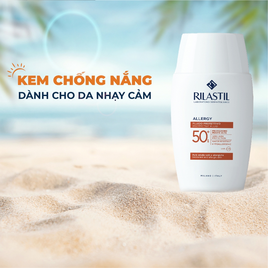 KEM CHỐNG NẮNG DÀNH CHO DA NHẠY CẢM – RILASTIL ALLERGY PROTECTIVE FLUID SPF 50+ 50ML