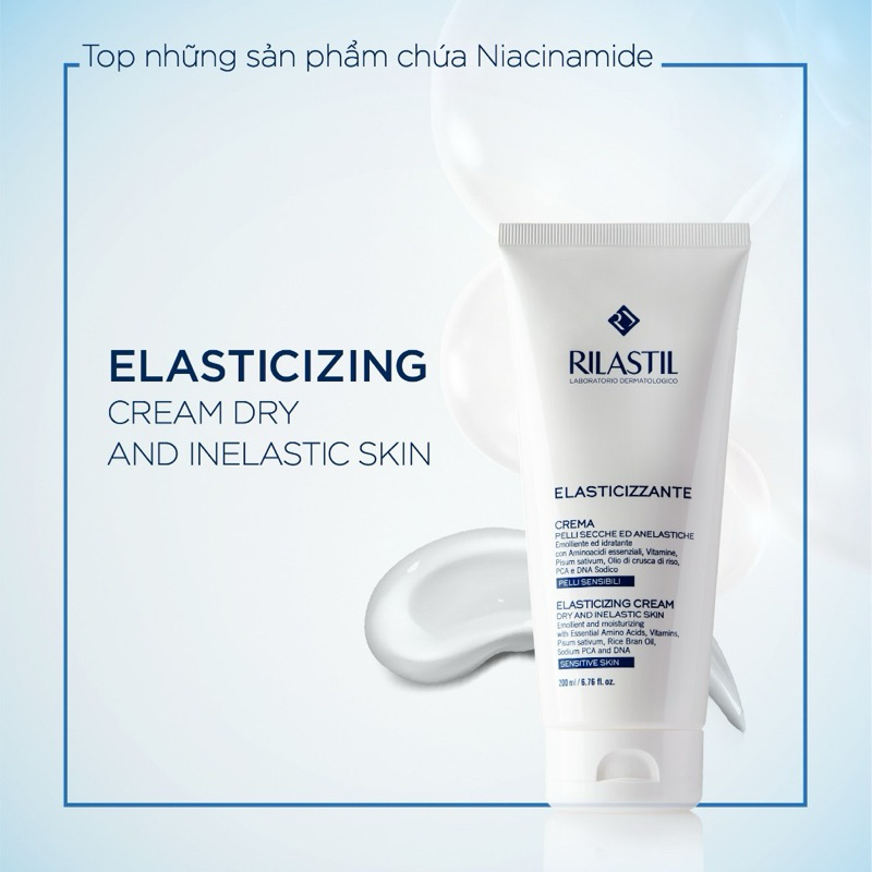 KEM CẤP ẨM TĂNG ĐÀN HỒI DA – RILASTIL ELASTICIZING CREAM EMOLLIENT AND MOISTURIZING 200ML