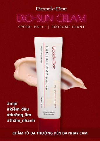 Kem Chống Nắng Exosome GoodnDoc Sun-Exo SPF50+/PA+++ 50ml