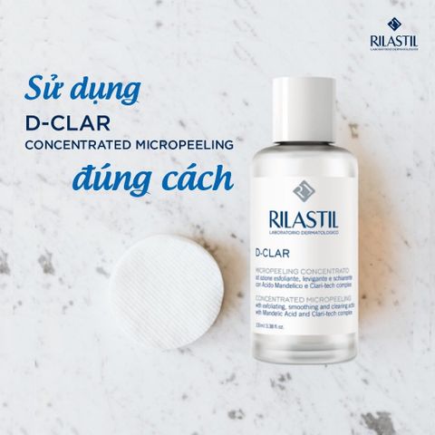 DUNG DỊCH TẨY TẾ BÀO CHẾT LÀM SÁNG DA, MỜ THÂM NÁM RILASTIL D-CLAR CONCENTRATED MICROPEELING 100ML