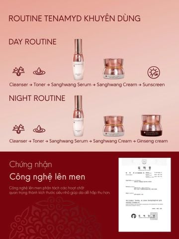 Bộ Sản phẩm Tenamyd Luxury SangHwang Full Size – Giải Pháp Dưỡng Sáng Và Chống Lão Hóa Toàn Diện