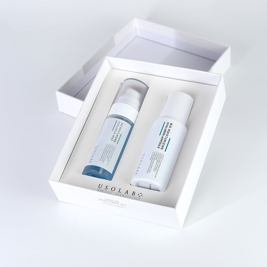 Bộ sản phẩm cấp ẩm, dưỡng da Usolab set HA ampoule + HA mist