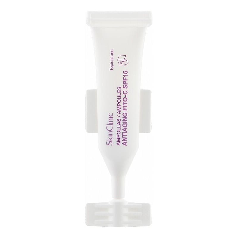 SKINCLINIC Ampollas Antiaging Fito-C SPF 15: Serum Dưỡng Sáng, Ngăn Ngừa Lão Hóa & Bảo Vệ Da Dưới Nắng