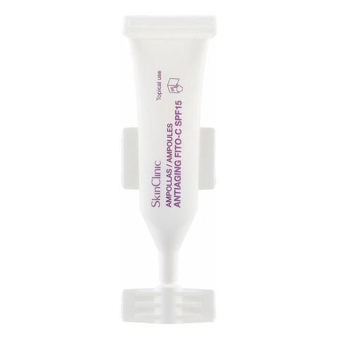 SKINCLINIC Ampollas Antiaging Fito-C SPF 15: Serum Dưỡng Sáng, Ngăn Ngừa Lão Hóa & Bảo Vệ Da Dưới Nắng