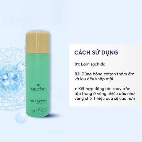 J02L - Nước Cân Bằng Cho Da Dầu Và Da Mụn Jean D’Arcel Clarifying Tonic 150ml
