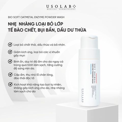Soft Oatmeal Enzyme Powder Wash – Bột tẩy da chết dạng enzyme cho mọi loại da