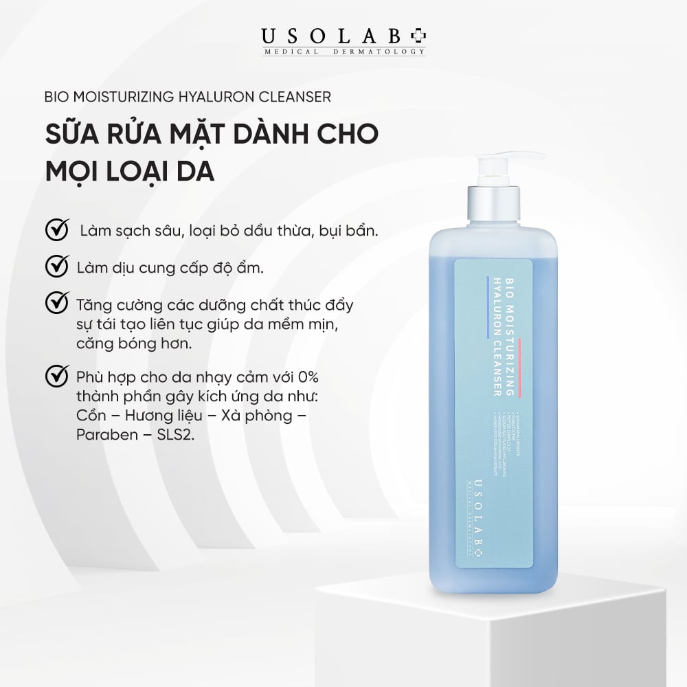 Sữa rửa mặt BIO MOISTURIZING HYALURON CLEANSER