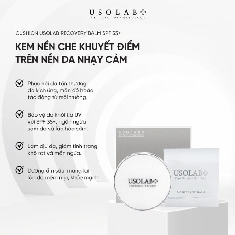 Phấn nước Usolab Recovery Balm spf 35+++ che phủ tốt, phục hồi da