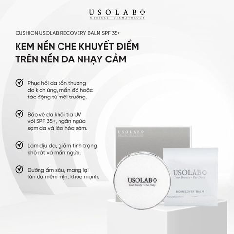 Phấn nước Usolab Recovery Balm spf 35+++ che phủ tốt, phục hồi da