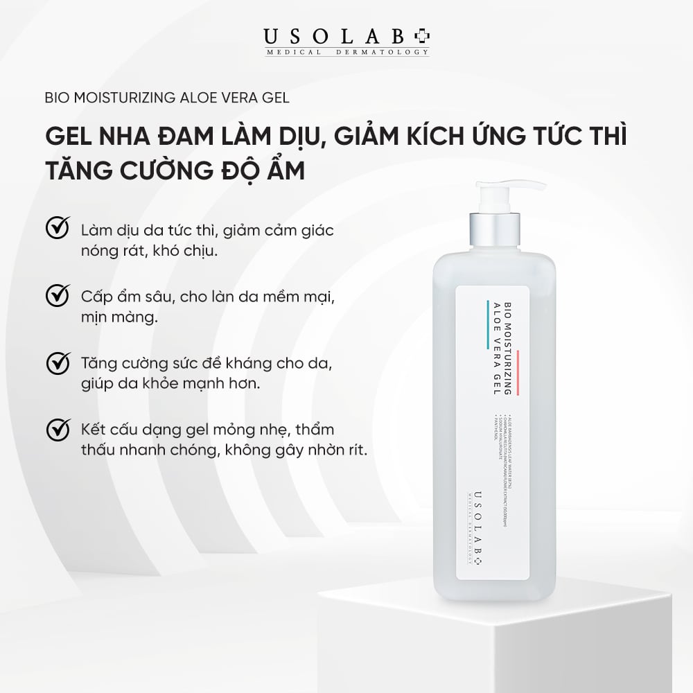Gel Nha Đam Bio Moisturizing Aloe Vera Gel làm dịu giảm kích ứng