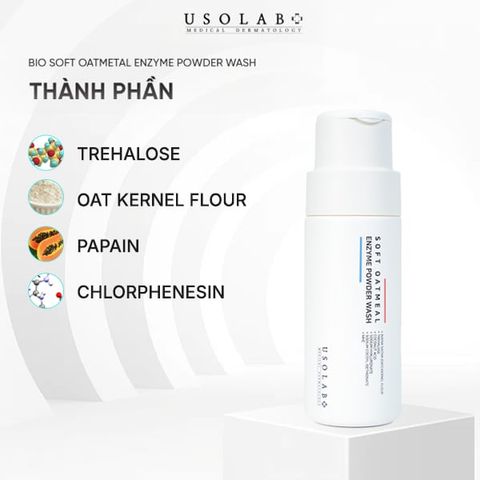 Soft Oatmeal Enzyme Powder Wash – Bột tẩy da chết dạng enzyme cho mọi loại da