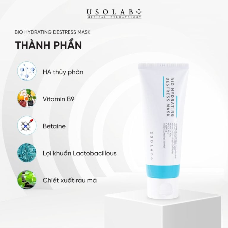 Mặt nạ ngủ đào thải độc tố Usolab Bio Hydrating Destress Mask 100ml