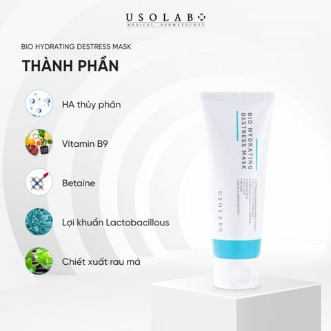 Mặt nạ ngủ đào thải độc tố Usolab Bio Hydrating Destress Mask 100ml