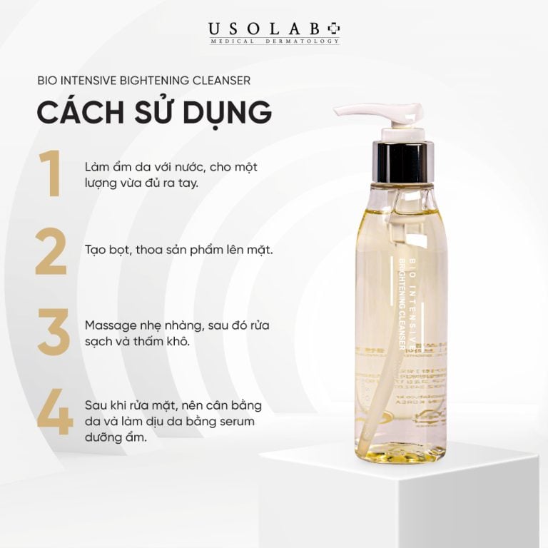 Sữa rửa mặt trắng da Usolab Bio Intensive brightening Cleanser