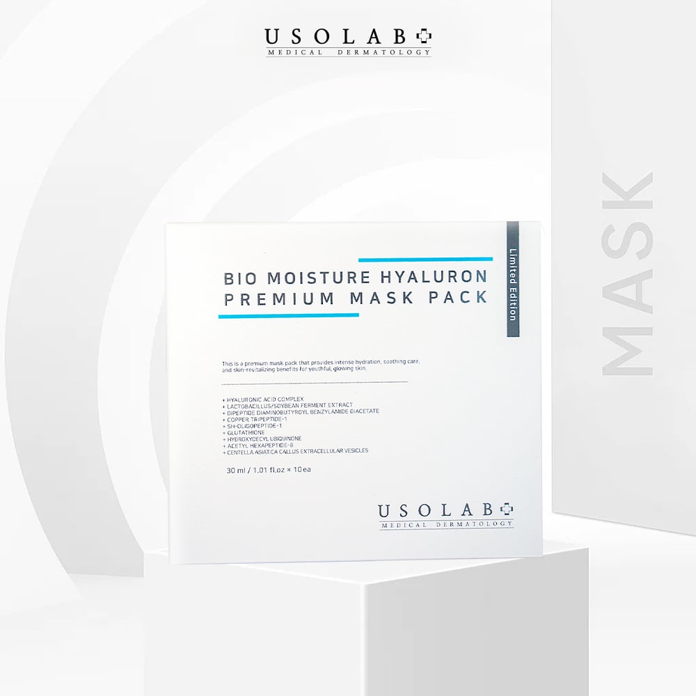 Mặt nạ BIO MOISTURE HYALURON PREMIUM MASK PACK 1 Hộp