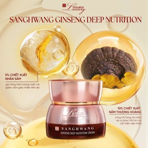 Tenamyd Luxury SangHwang Ginseng Deep Nutrition Cream – Kem Dưỡng Nấm Thượng Hoàng Và Nhân Sâm Hàn Quốc Chuyên Sâu