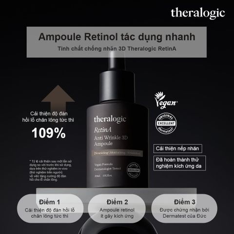 TInh Chất Chống Lão Hóa Chống Nhăn Theralogic RetinA Anti Wrinkle 3D Ampoule 30ml