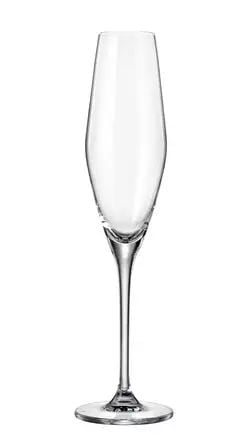  Set 6 ly champagne Loxia 210ml Crystal Bohemia 