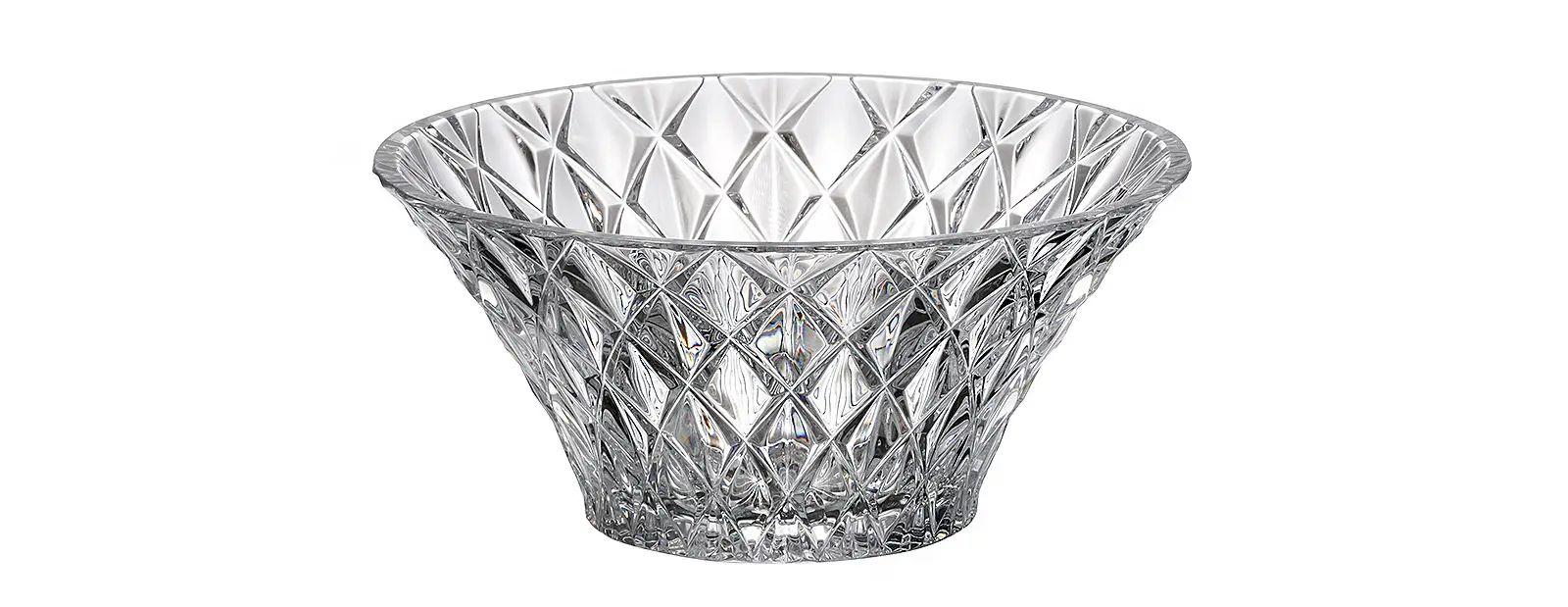  Tô Memphis trắng 19cm Crystal Bohemia 