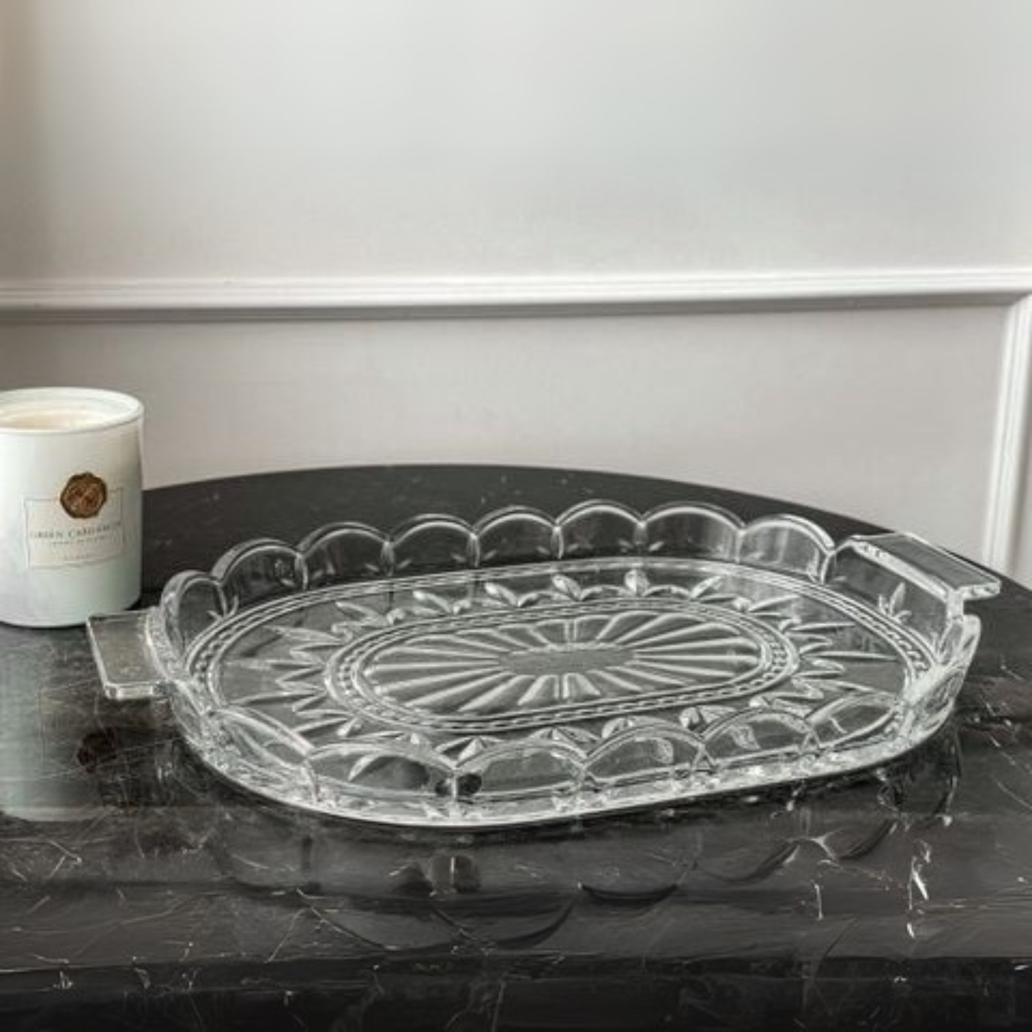  Đĩa Pha Lê Tulip 36,5cm 