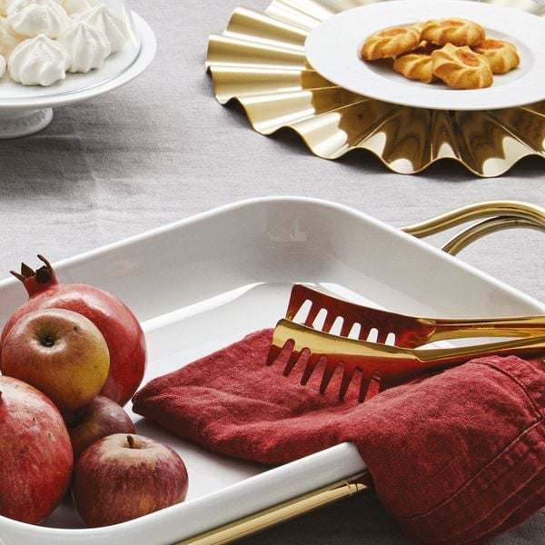  Kẹp gắp Mì Ý Stainless Steel Mirror PVD Gold 21cm Sambonet 