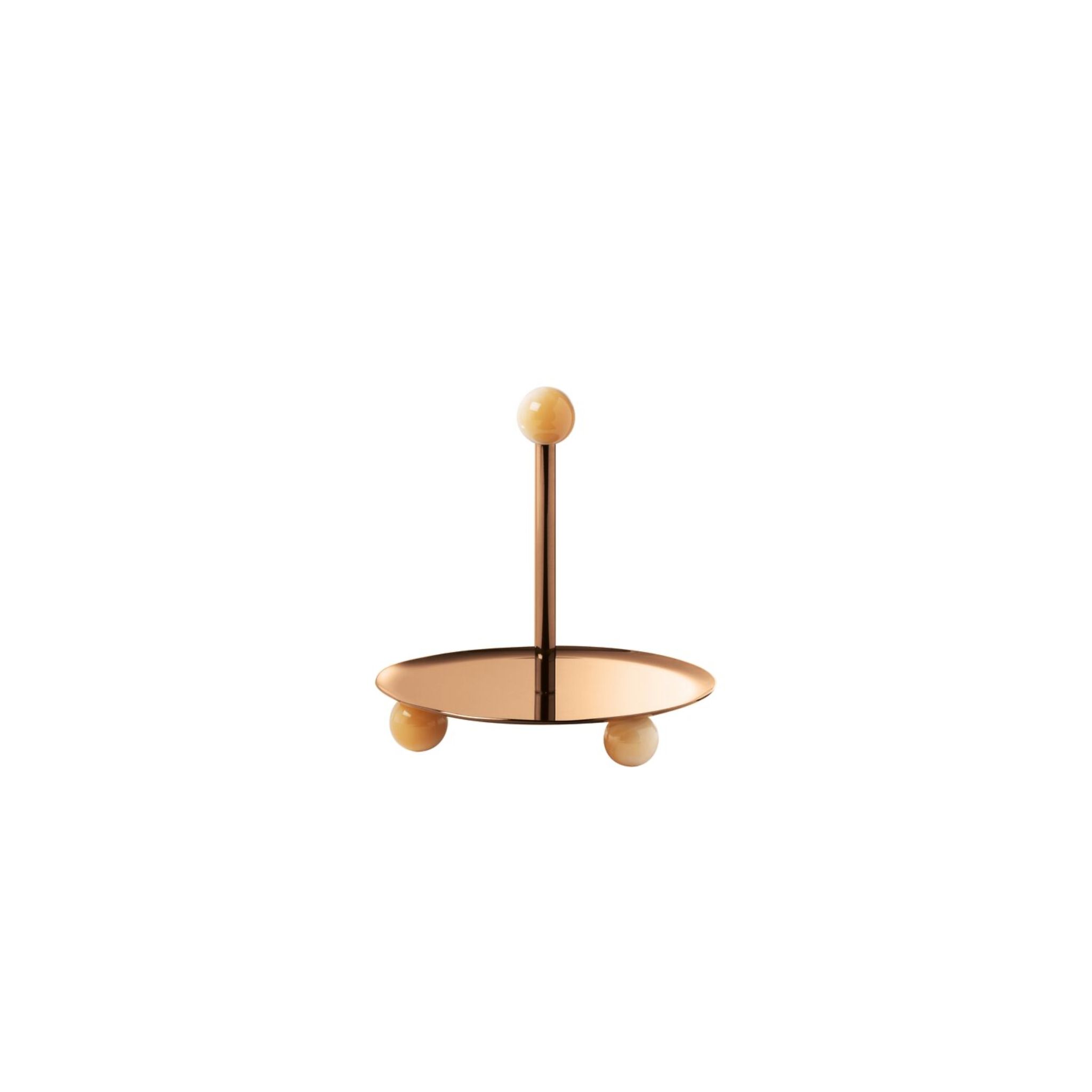  Đĩa bánh Penelope Resin Mirror PVD Rum Sambonet 