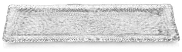  Đĩa chữ nhật Diamante trắng 53x17cm 