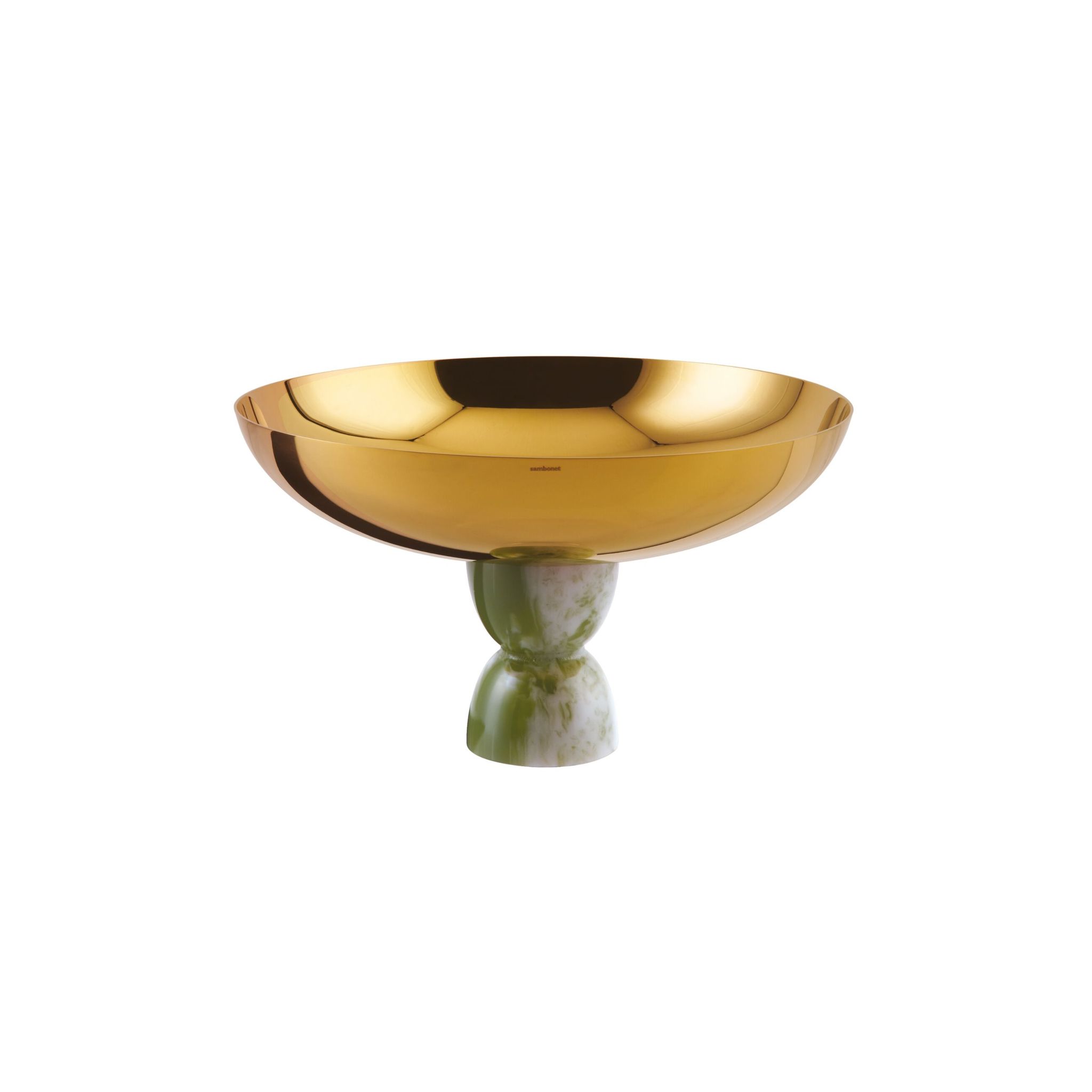  Tô chân đế Madame 26cm Resin Mirror PVD Gold Sambonet 