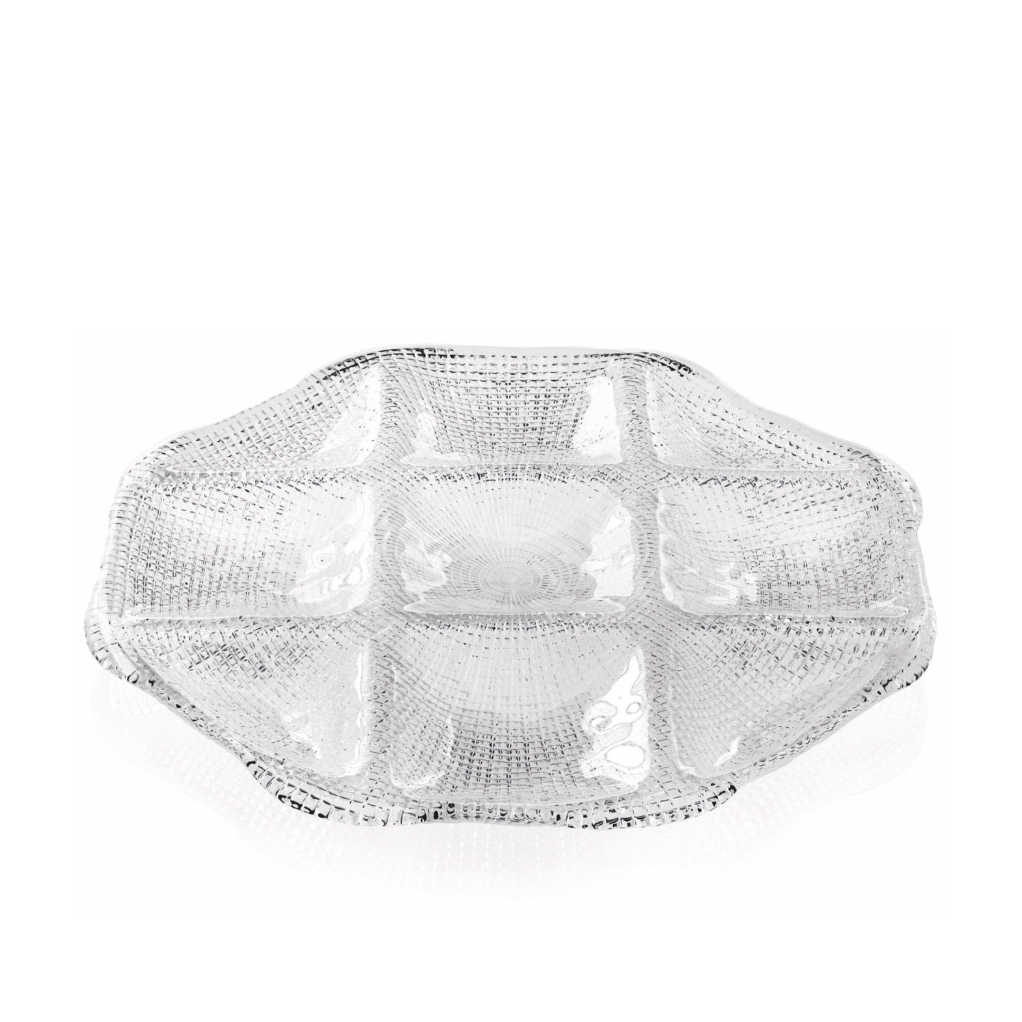  Đĩa Diamante Octagonal Clear 33x33cm 