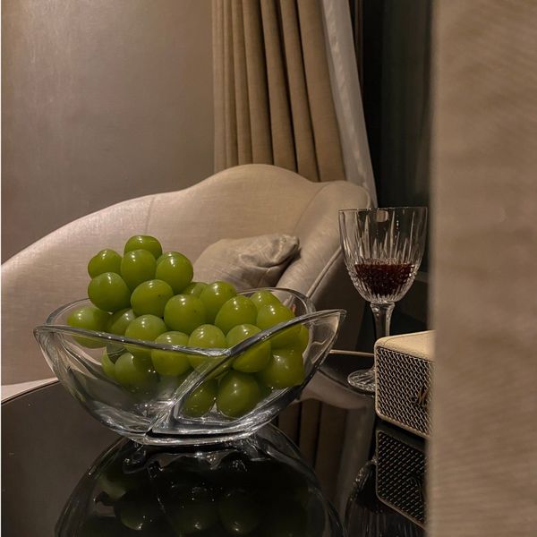  Tô pha lê bốn múi trơn 