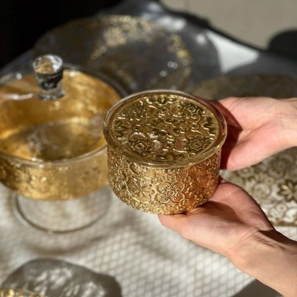  Thố Arabesque Gold Leaf 12cm 