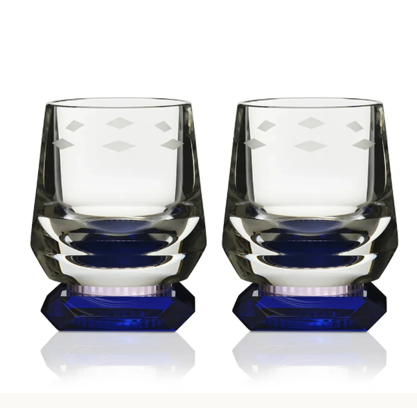  Set 2 cốc whiskey Whimsy (Blue) Reflections Copenhagen 