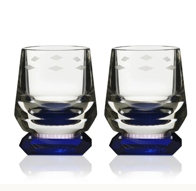  Set 2 cốc whiskey Whimsy (Blue) Reflections Copenhagen 