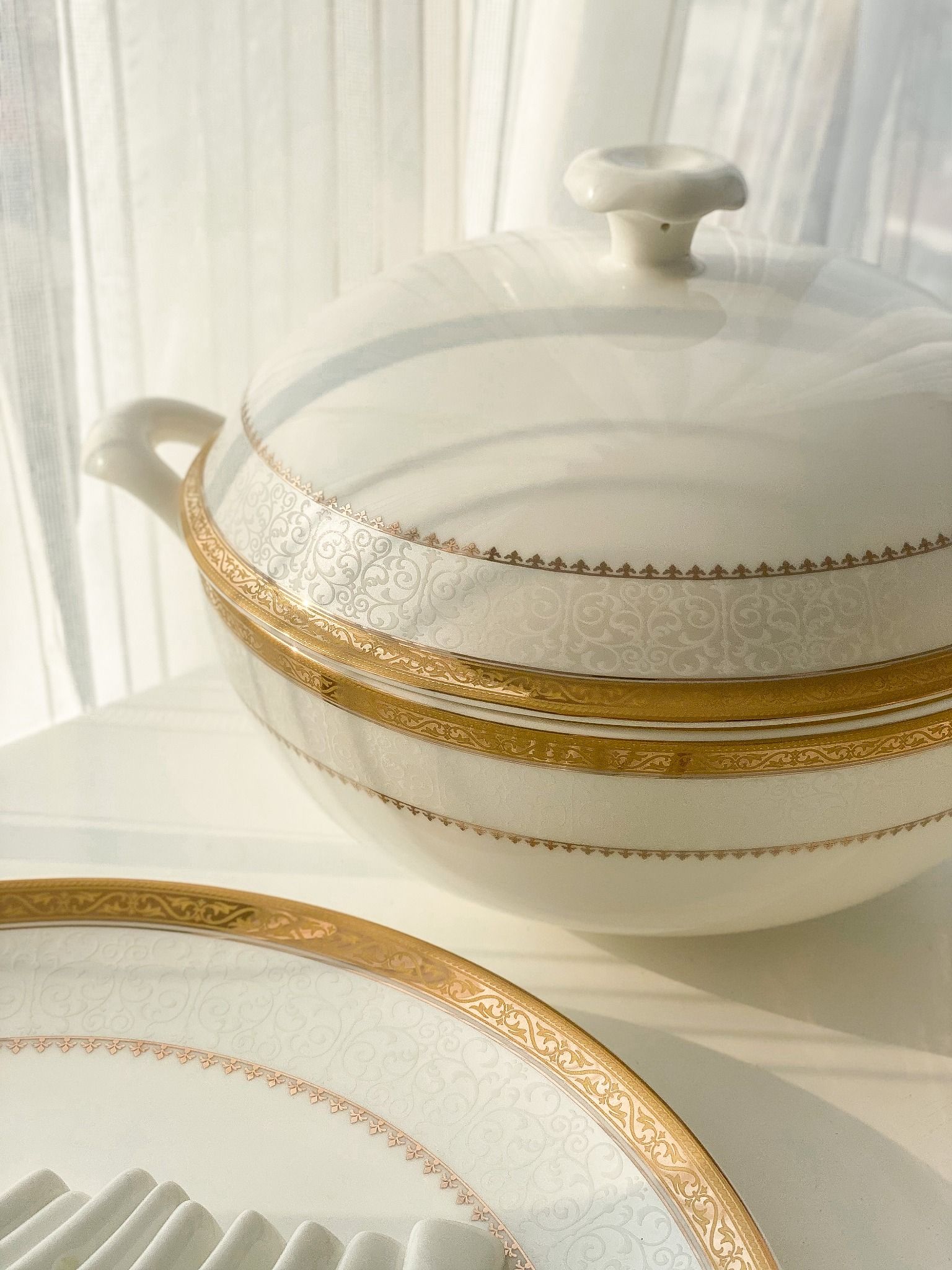  Bộ đồ ăn sứ xương hoàng gia anh 