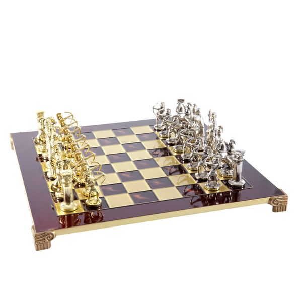  Bộ bàn cờ Archers Metal đỏ 44cm (Gold/Silver) Manopoulos 