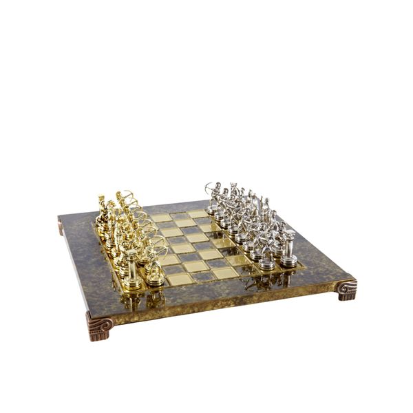  Bộ bàn cờ Archers Metal nâu 28cm (Gold/Silver) Manopoulos 