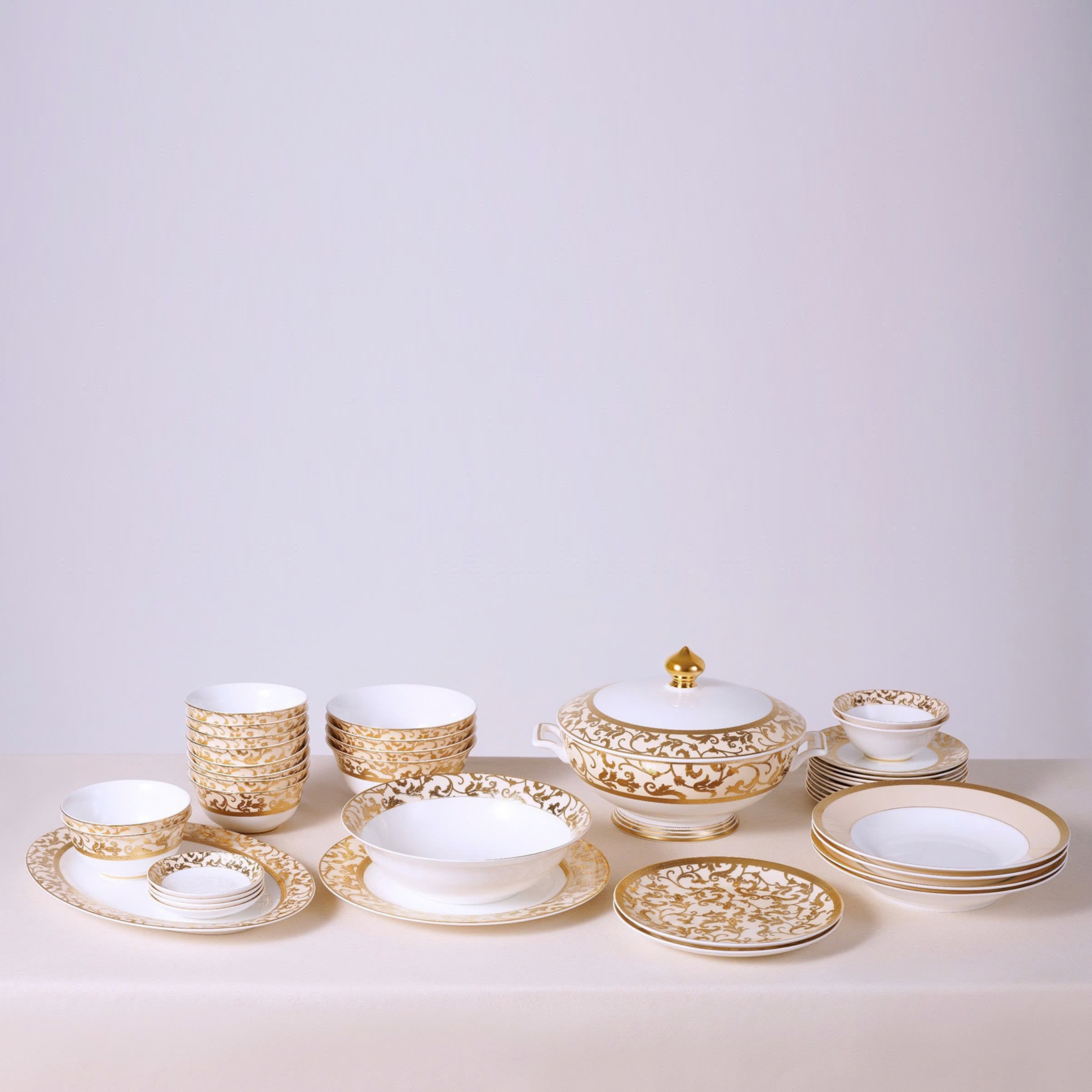  Set đồ ăn 41 món Gold Harlequin Spedona 